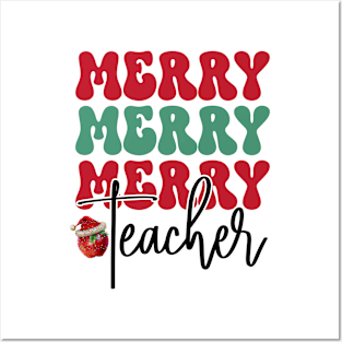 Merry Teacher Posters and Art